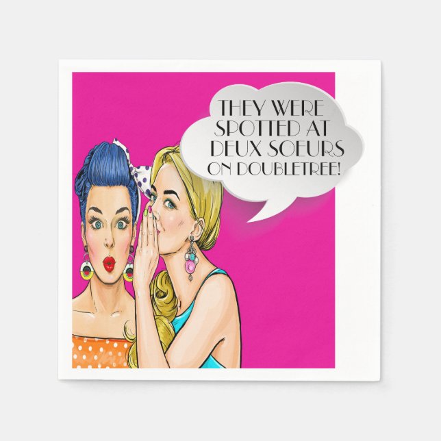 Pop Art Party or Business Cocktail Napkins (Front)