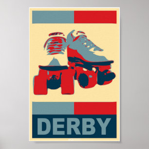 Pop Art Patriotic Derby Poster