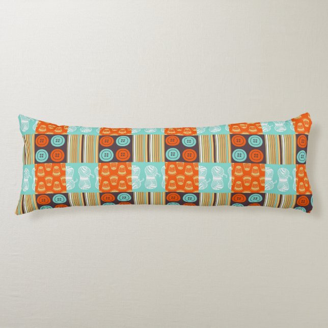 Pop-art pattern - sewing body cushion (Front)