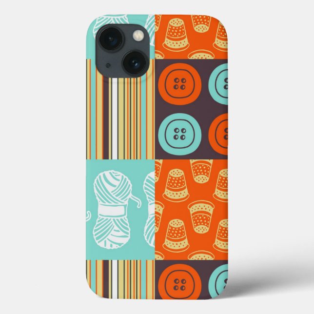 Pop-art pattern - sewing Case-Mate iPhone case (Back)