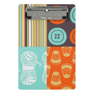 Pop-art pattern - sewing mini clipboard