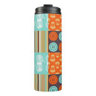 Pop-art pattern - sewing thermal tumbler