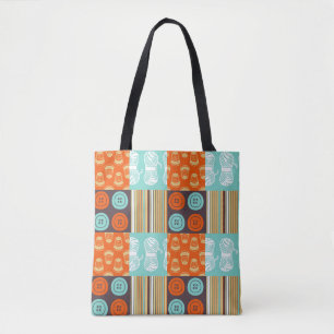 Pop-art pattern - sewing tote bag