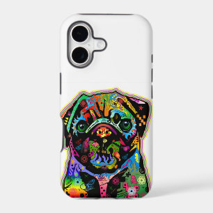 Pop Art Pet Pug Colourful Art Retro