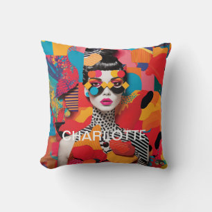 Pop Art Photo Collage  Cushion