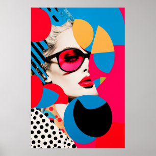 Pop Art Photo Collage  Poster