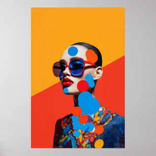 Pop Art Photo Collage  Poster