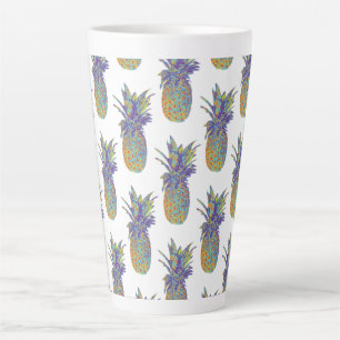 Pop Art Pineapples Latte Mug