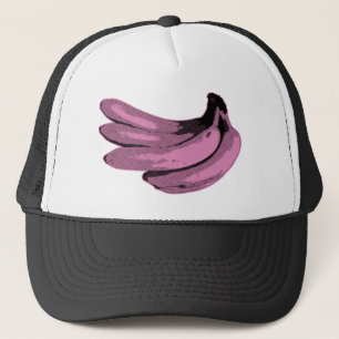 Pop Art Pink Banana Graphic Trucker Hat