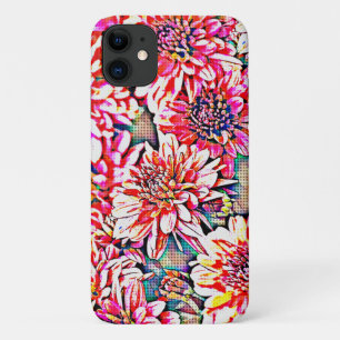 Pop Art Pink Flowers Floral Phone Case