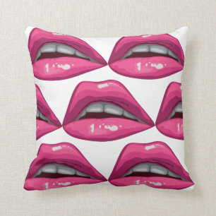 Pop Art Pink Lips Makeup Cushion