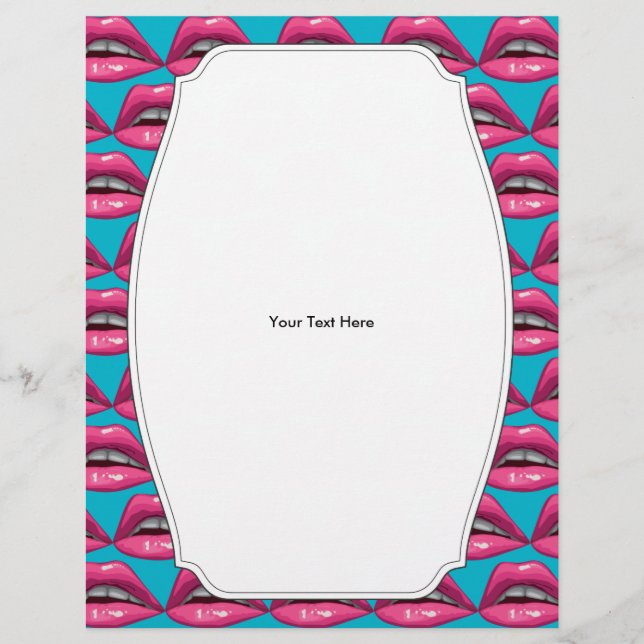 Pop Art Pink Lips Makeup Flyer (Front)