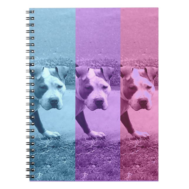Pop Art Pit Bull Notebook/Journal Notebook (Front)