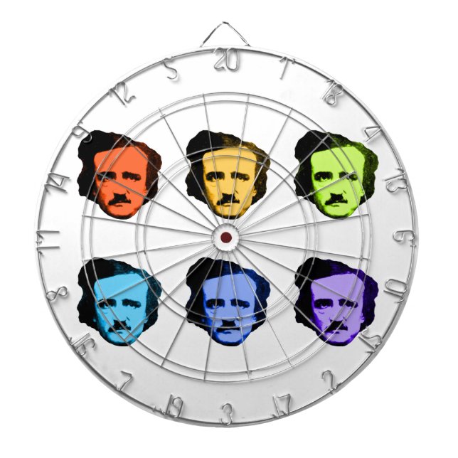 Pop Art Poe Dartboard (Front)