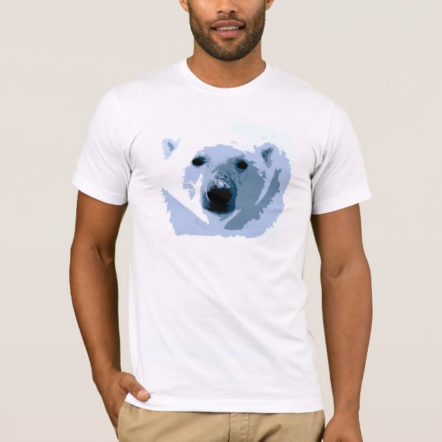 Pop Art Polar Bear T-Shirt (Front)
