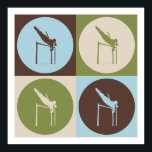 Pop Art Pole Vaulting Poster<br><div class="desc">Pop Art Pole Vaulting. Get this fun design featuring your hobby,  occupation,  or obsession on great t-shirts,  stickers & much more. They also make great gifts!</div>