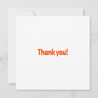 Pop Art Ponytail Girl Flat Thank You Card