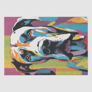 Pop Art Pooch: Great Dane Glamour Tissue Paper