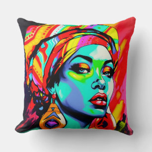 Pop Art Portrait Cushion