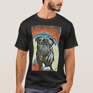 Pop Art Portrait Puppy Pug Life Art T-Shirt