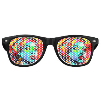 Pop Art Portrait Retro Sunglasses