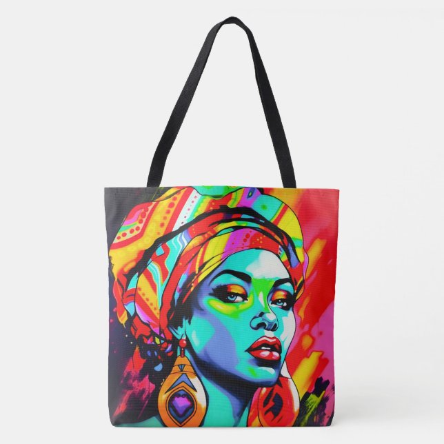 Pop Art Portrait  Tote Bag (Front)
