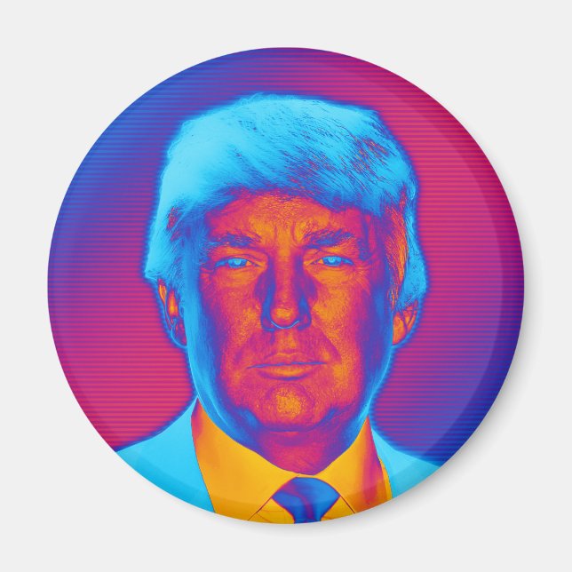 Pop Art President Trump Magnet (Front)