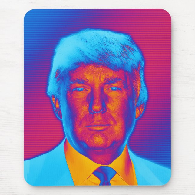 Pop Art President Trump Mouse Pad (Front)