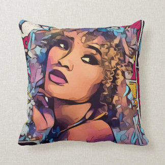 Pop Art PrincessThrow pillow