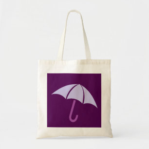 Pop Art Purple Umbrella Tote Bag