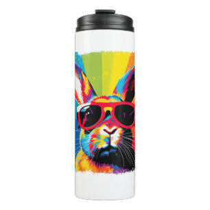 Pop Art Rabbit Thermal Tumbler