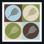 Pop Art Racquetball Poster<br><div class="desc">Pop Art Racquetball. Get this fun design featuring your hobby,  occupation,  or obsession on great t-shirts,  stickers & much more. They also make great gifts!</div>
