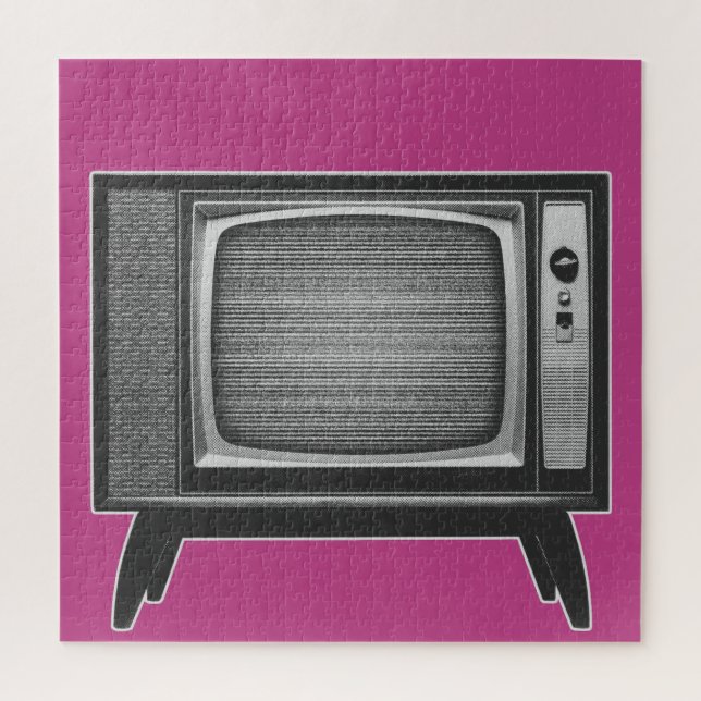 Pop Art Retro Television Set Jigsaw Puzzle (Vertical)