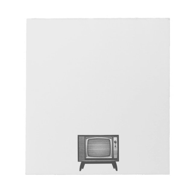 Pop Art Retro Television Set Notepad (Front)