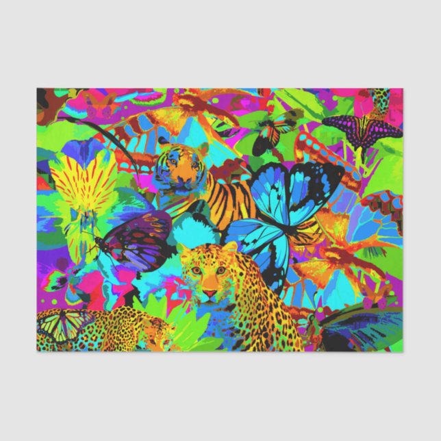 Pop Art Safari 10lb Tissue Paper (Front)
