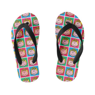 Pop Art Sally Mod for You Pattern Kid's Thongs