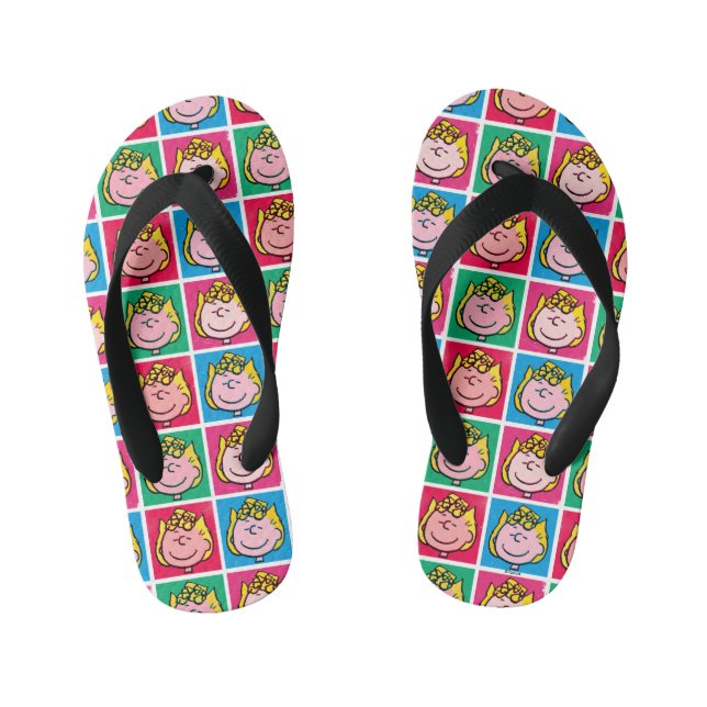 Pop Art Sally | Mod for You Pattern Kid's Thongs (Footbed)