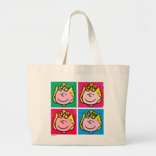 Pop Art Sally   Mod for You Pattern Large Tote Bag