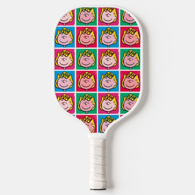 Pop Art Sally | Mod for You Pattern Pickleball Paddle (Front)