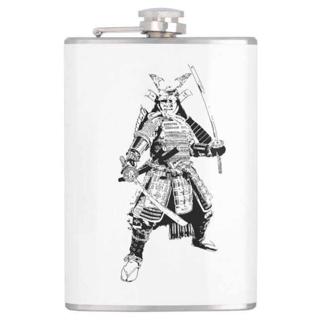 Pop Art Samurai Flask (Front)