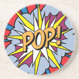 Pop Art Sandstone Coaster