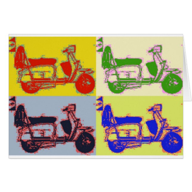 POP ART SCOOTER (Front Horizontal)