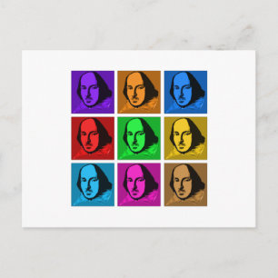 Pop Art Shakespeare Postcard