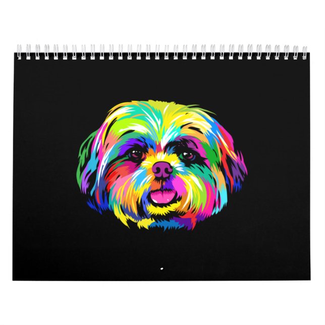 Pop Art Shih Tzu Dog Lovers Calendar (Cover)