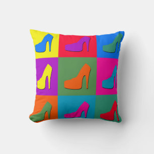 Pop art shoes cushion