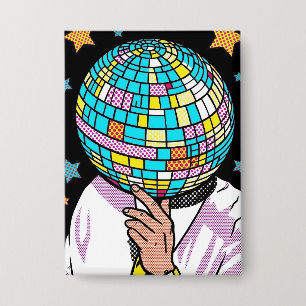 Pop Art Singer Mirror Ball Disco Ball