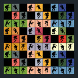 Pop Art Skateboarders Collage Poster<br><div class="desc">Pop art skateboarders collage.</div>
