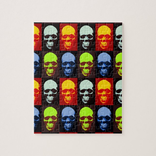 Pop Art Skull Jigsaw Puzzle (Vertical)