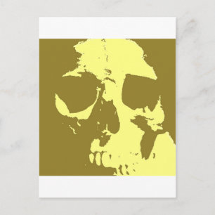 Pop Art Skull Postcard