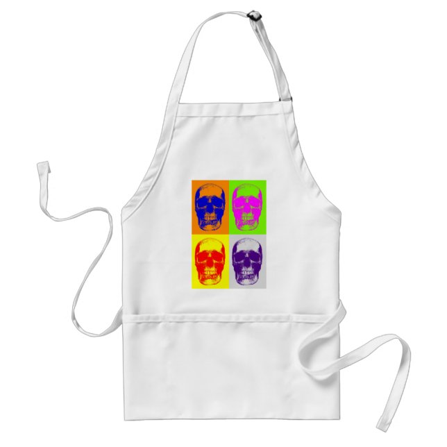 Pop Art Skull Standard Apron (Front)